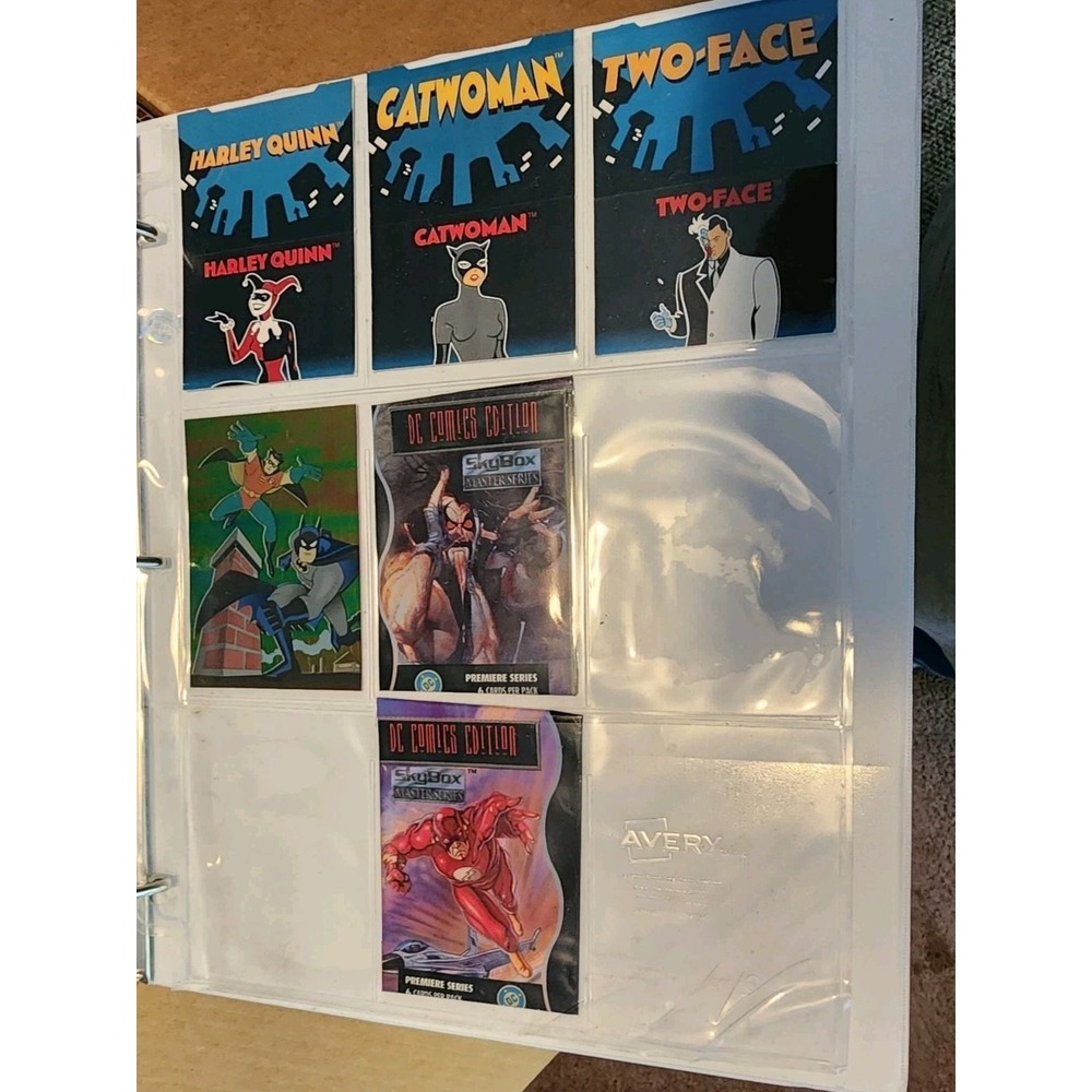 BATMAN & ROBIN-The Adventures Of 1995 SkyBox Card Set (In Protector Pages)